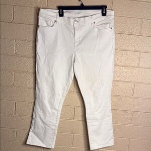 LOFT Women's White Jeans